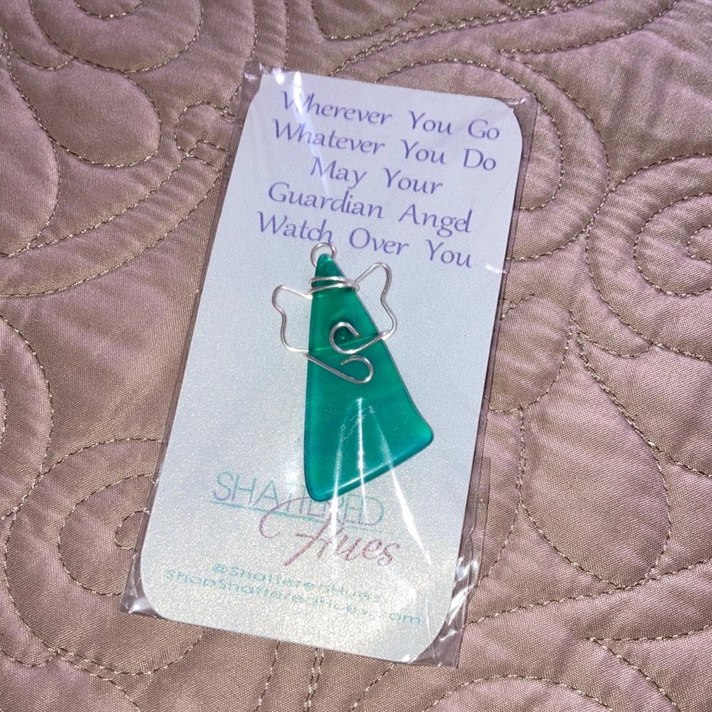 Shattered Hues angel charm